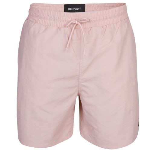Mens Dusty Pink Branded Swim Shorts 24247 by Lyle & Scott from Hurleys