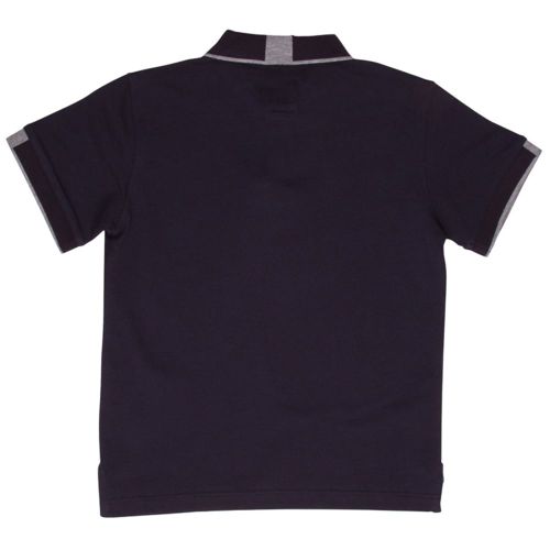 Boys Navy Logo S/s Polo Shirt 11583 by Armani Junior from Hurleys