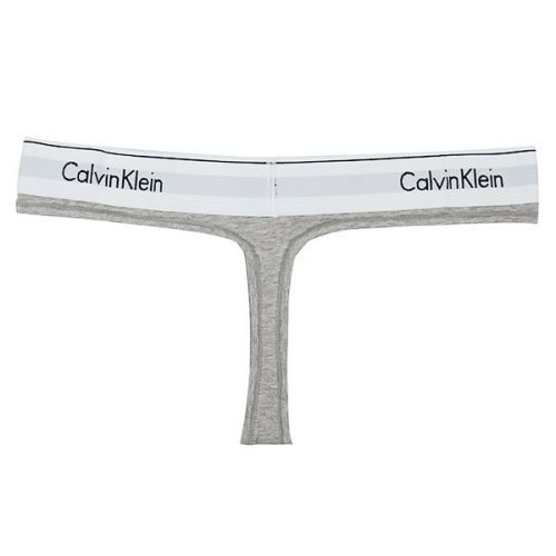 Calvin Klein Thong Womens Grey Heather Modern Cotton Classic | Hurleys
