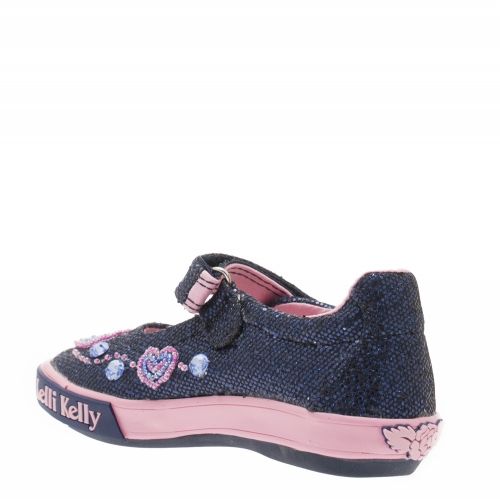 Girls Blue Glitter Ava Baby Dolly Shoes (20-24) 33512 by Lelli Kelly from Hurleys