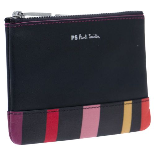 Womens Navy Stripe Zip Around Purse 20114 by PS Paul Smith from Hurleys