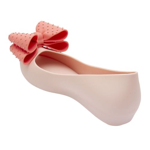Womens Pink Contrast Ultragirl Dot Bow Shoes 89702 by Melissa from Hurleys