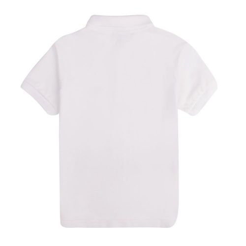Boys White Classic Pique S/s Polo Shirt 87454 by Lacoste from Hurleys
