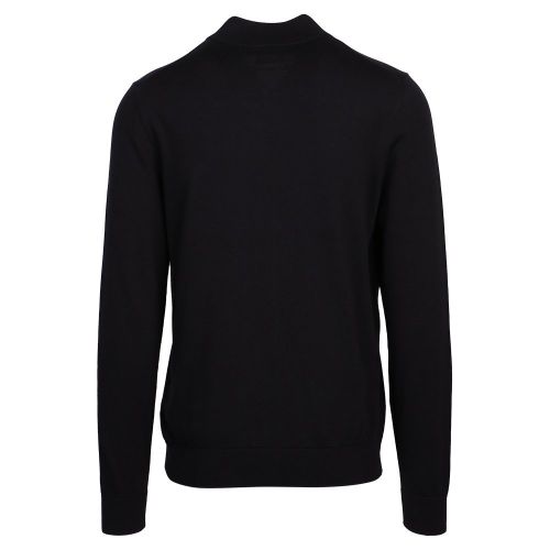 Mens Black San Jaque Zip Through Knitted Jumper 96714 by HUGO from Hurleys