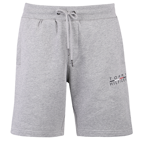 Mens Light Grey Square Logo Sweat Shorts 107594 by Tommy Hilfiger from Hurleys