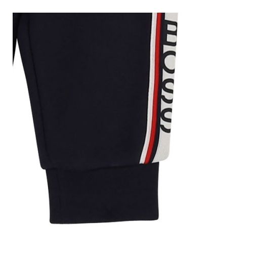 Toddler Navy Branded Stripe Sweat Pants 45508 by BOSS from Hurleys