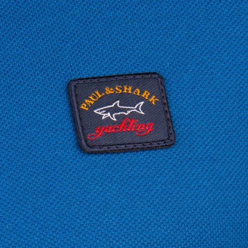 Paul & Shark Mens Blue Shark Fit S/s Polo Shirt 72478 by Paul And Shark from Hurleys