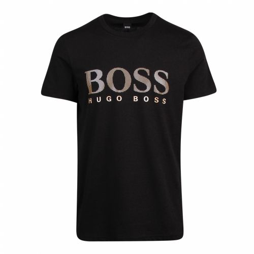 Mens Black/Gold Metallic Special S/s T Shirt 51747 by BOSS from Hurleys