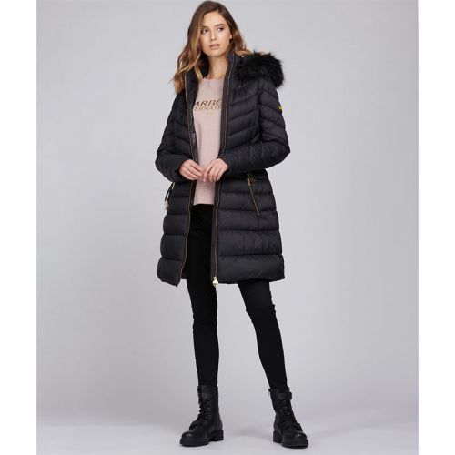 Womens Black Darley Moore Quilted Hooded Coat 100172 by Barbour International from Hurleys