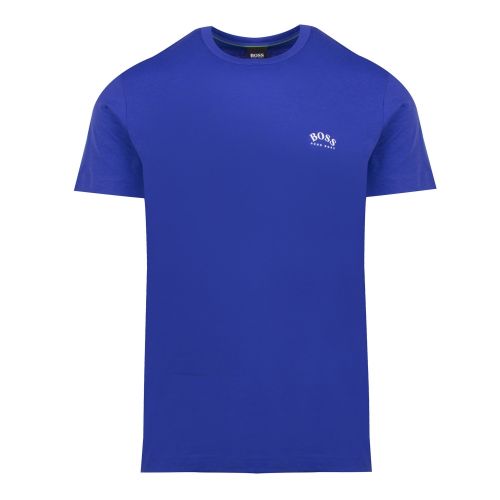 Athleisure Mens Medium Blue Tee Curved S/s T Shirt 55073 by BOSS from Hurleys