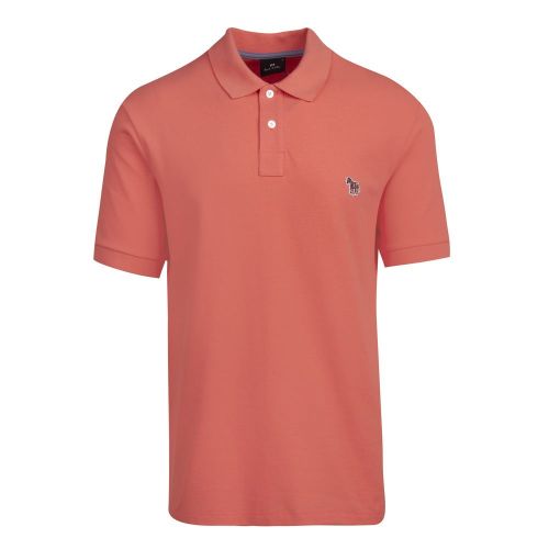 Mens Coral Classic Zebra Regular Fit S/s Polo Shirt 83255 by PS Paul Smith from Hurleys