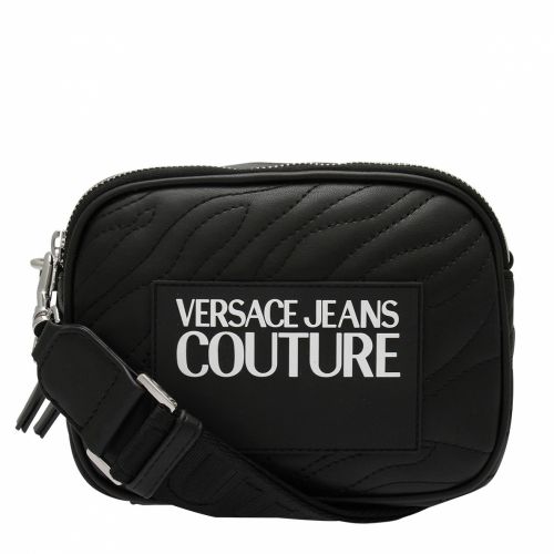 Womens Black Animal Quilted Camera Bag 55123 by Versace Jeans Couture from Hurleys