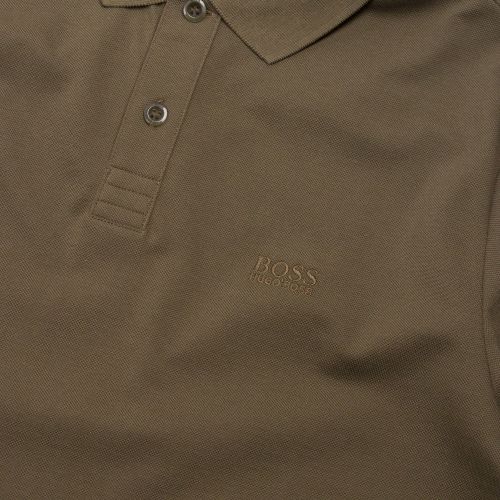 Athleisure Mens Dark Green Piro Regular Fit S/s Polo Shirt 73578 by BOSS from Hurleys