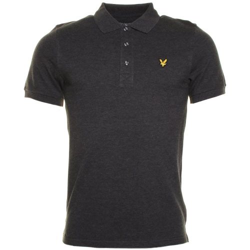 Mens Charcoal Classic S/s Polo Shirt 7568 by Lyle & Scott from Hurleys