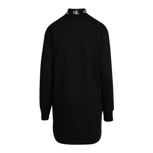 Womens Black Mock Neck Zip Dress 78081 by Calvin Klein from Hurleys