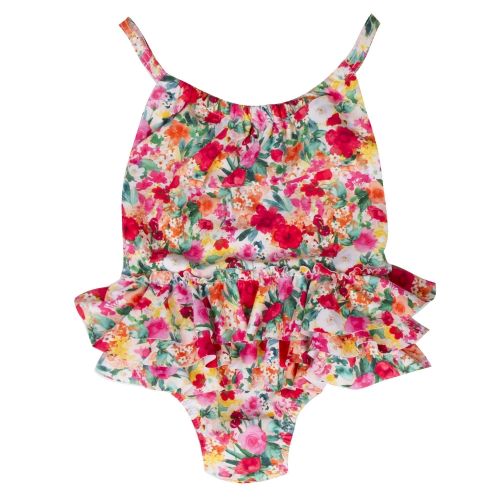 Infant Pink Floral Frill Swimsuit 40120 by Mayoral from Hurleys