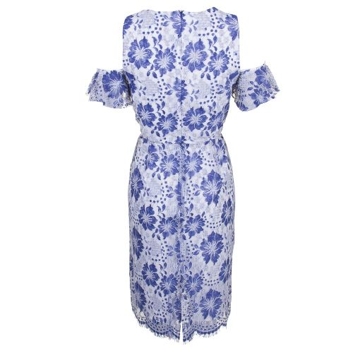 Wommes Meru Blue Antonia Lace Cold Shoulder Dress 70786 by French Connection from Hurleys