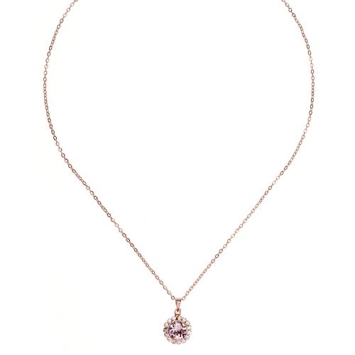 Womens Rose Gold & Vintage Sela Crystal Pendant Necklace 33137 by Ted Baker from Hurleys