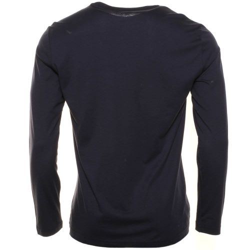 Mens Navy Classic Crew L/s Tee Shirt 73154 by Lacoste from Hurleys