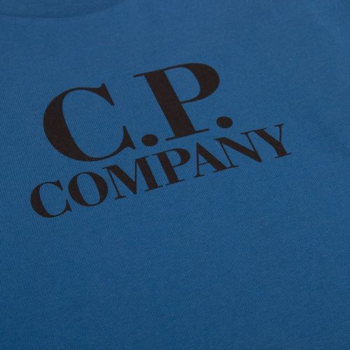 Boys Lyons Blue Branded Back Logo S/s T Shirt 87591 by C.P. Company Undersixteen from Hurleys
