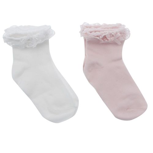Girls Blush Frill 2 Pack Socks 22637 by Mayoral from Hurleys