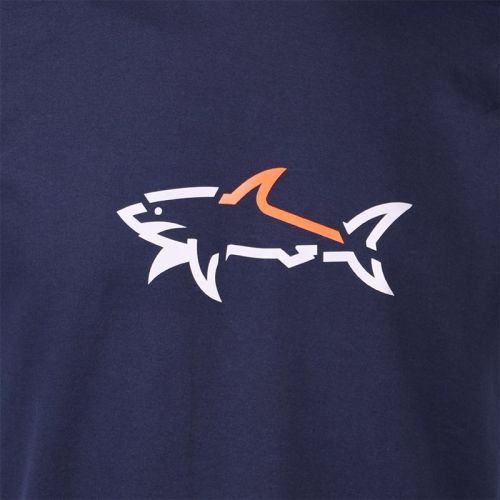 Mens Navy Reflex Shark Logo S/s T Shirt 105860 by Paul And Shark from Hurleys