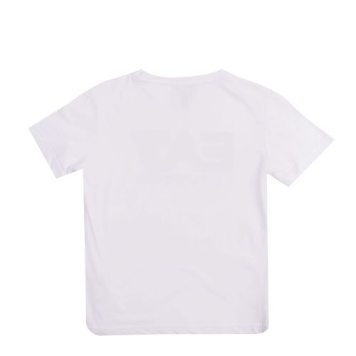 Boys White Big Logo S/s T Shirt 77403 by EA7 from Hurleys