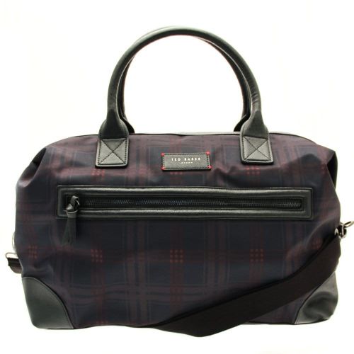 Mens Navy Javier Ombre Check Holdall Bag 9804 by Ted Baker from Hurleys