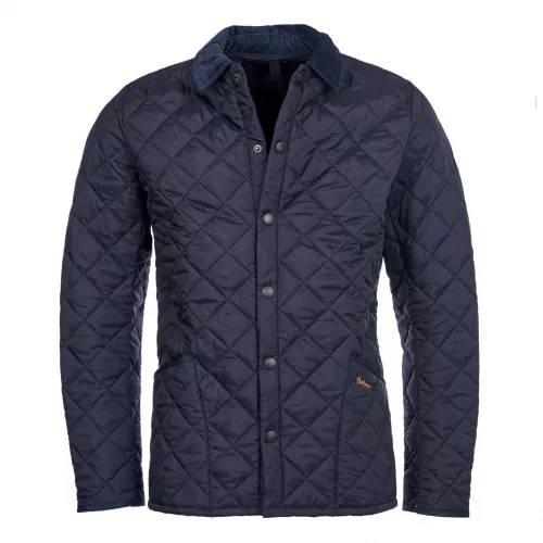 Mens Navy Heritage Liddesdale Quilted Jacket 75299 by Barbour from Hurleys