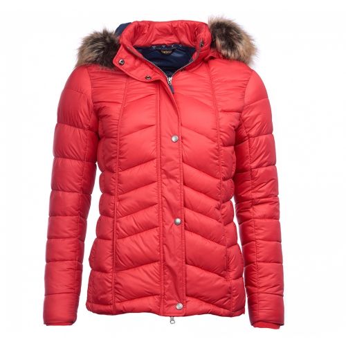 Lifestyle Womens Reef Red Bernera Quilted Jacket 31259 by Barbour from Hurleys