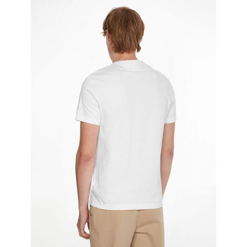 Men's Bright White Graphic Logo S/s T-Shirt 110334 by Calvin Klein from Hurleys