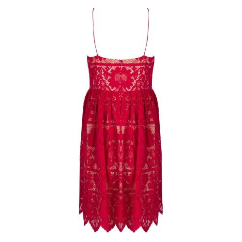 U Collection Womens Red Lace Midi Dress 25601 by Forever Unique from Hurleys