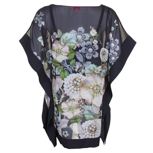 Womens Black Geminaa Gem Gardens Cover Up 72006 by Ted Baker from Hurleys