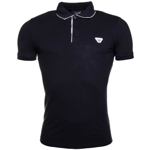 Mens Blue Slim Fit S/s Polo Shirt 61258 by Armani Jeans from Hurleys