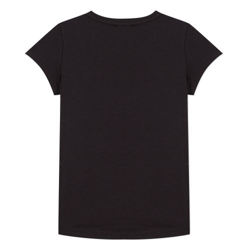 Girls Black Multicoloured Logo S/s T Shirt 53655 by Kenzo from Hurleys