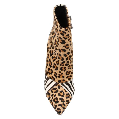 Womens Leopard Zazzie Animal Heel Boots 44402 by Moda In Pelle from Hurleys