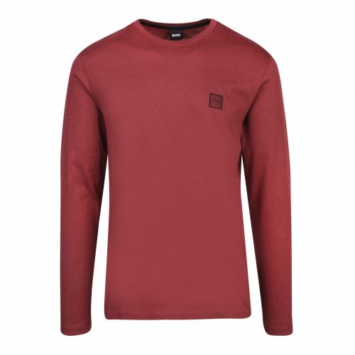 Casual Mens Burgundy Tacks L/s T Shirt 51592 by BOSS from Hurleys