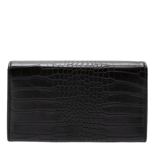 Womens Black Croc Clutch Bag 74225 by Love Moschino from Hurleys