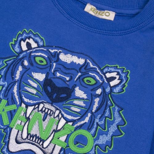 Boys Royal Blue Tiger JB 3 Sweat Top 23595 by Kenzo from Hurleys