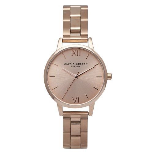 Womens Rose Gold Midi Dial Bracelet Strap Watch 27321 by Olivia Burton from Hurleys