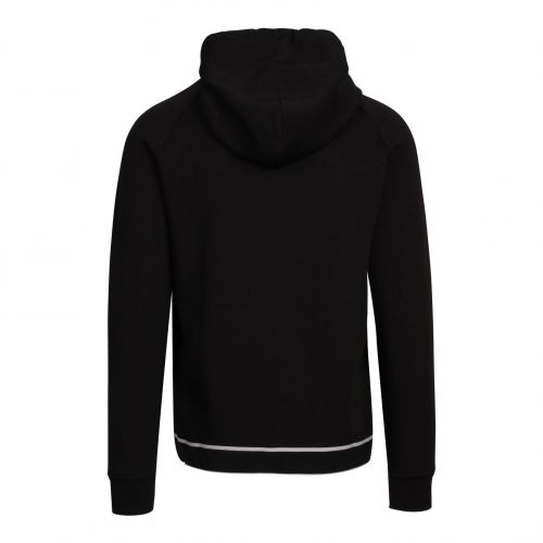 Mens Black Logo Band Hoodie 84503 by Emporio Armani from Hurleys