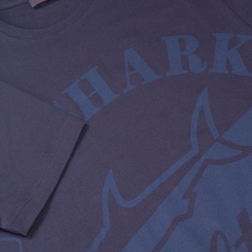 Paul & Shark Mens Blue Tonal Big Logo SF S/s T Shirt 24769 by Paul And Shark from Hurleys