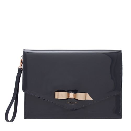 Womens Dark Blue Cersei Bow Envelope Clutch Bag 46205 by Ted Baker from Hurleys