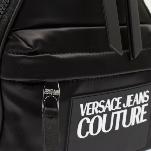 Womens Black Branded Satin Small Backpack 51148 by Versace Jeans Couture from Hurleys