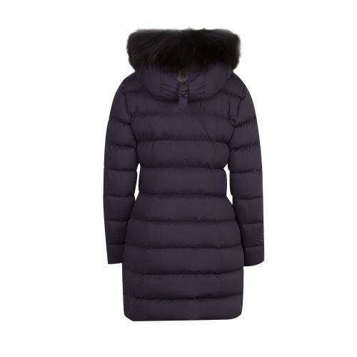 Womens Navy/Black Calla-X Fur Hooded Down Coat 50169 by Mackage from Hurleys
