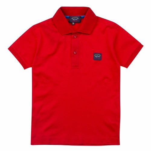 Red Logo Sleeve S/s Polo Shirt 24607 by Paul & Shark Cadets from Hurleys
