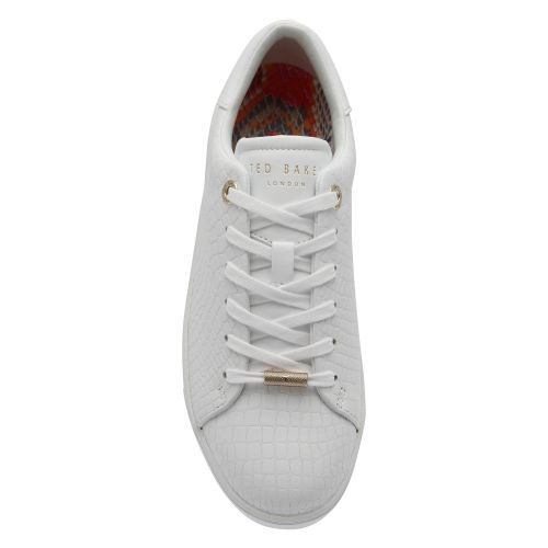 Womens White Zennco Croc Trainers 59831 by Ted Baker from Hurleys