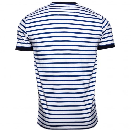 Mens Carbon Blue Breton Stripe Ring S/s Tee Shirt 60718 by Fred Perry from Hurleys