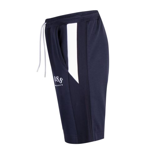 Athleisure Mens Navy/White Headlo Sweat Shorts 74431 by BOSS from Hurleys