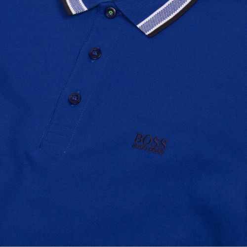 Athleisure Mens Blue Paddy Regular Fit S/s Polo Shirt 44705 by BOSS from Hurleys